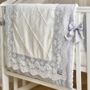 Set lenjerie Patut Copii Bebe 8 piese Classic Gri (3)